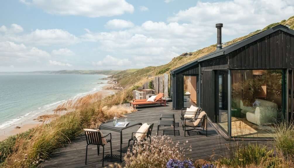 Coastal new build with timber cladding